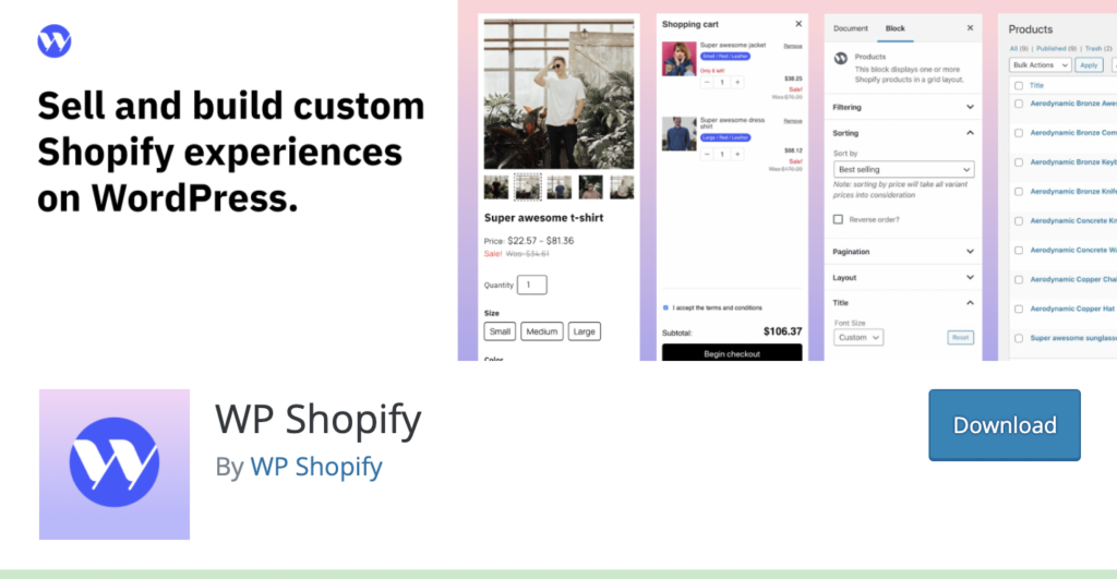 ShopifyでWP shopifyを使用する